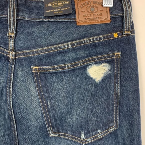 NWT Lucky Brand High Rise Tomboy Boyfriend Jeans - Picture 5 of 5
